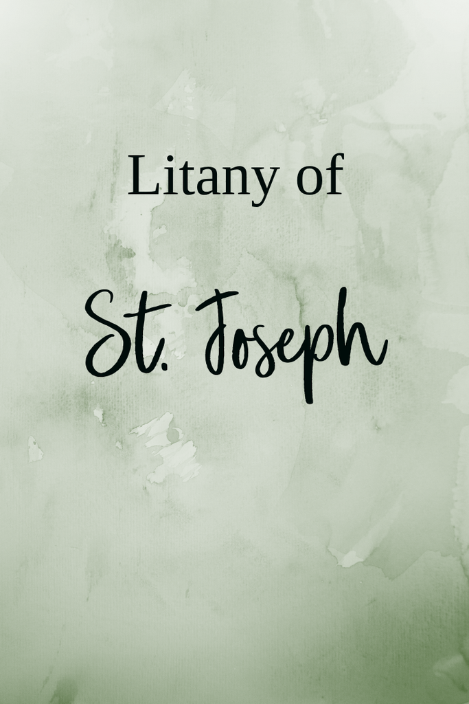 Litany of St. Joseph