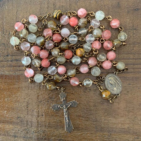 Fire Cherry Quartz Heirloom Rosary