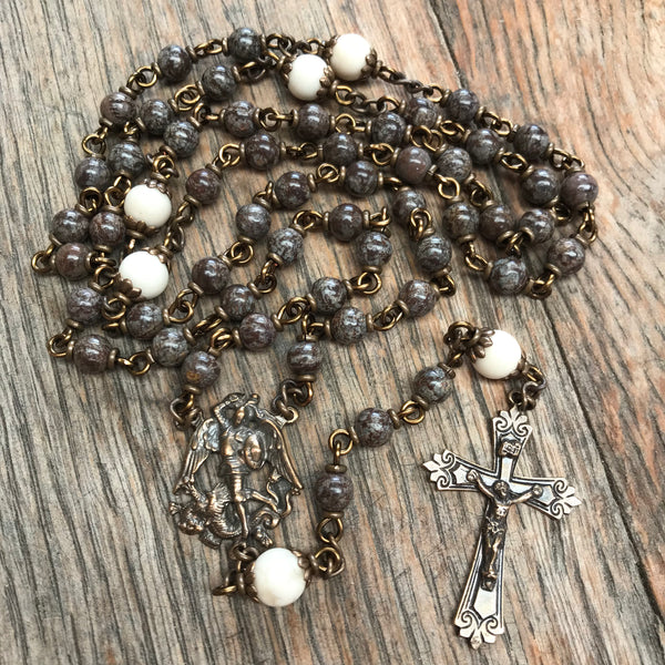 Bronze St. Michael Heirloom Rosary