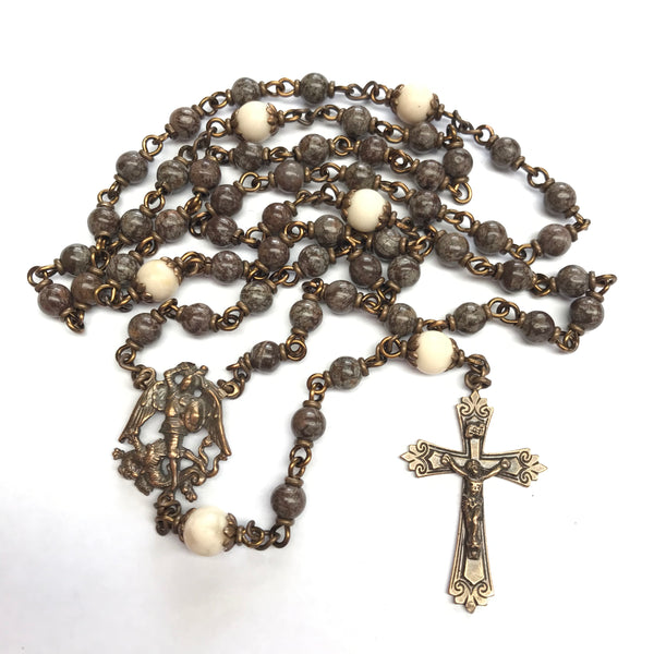 Bronze St. Michael Heirloom Rosary