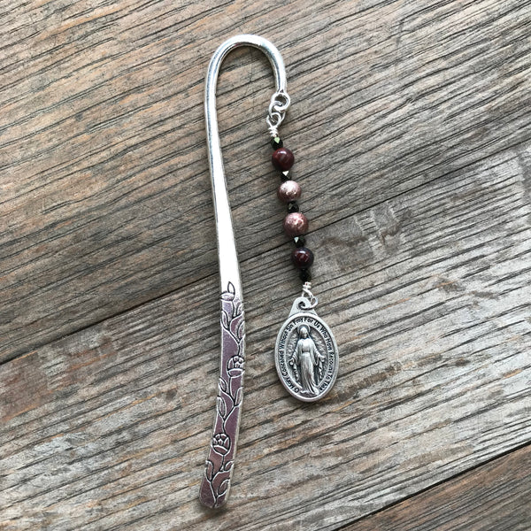 Brown Miraculous Medal Bookmark