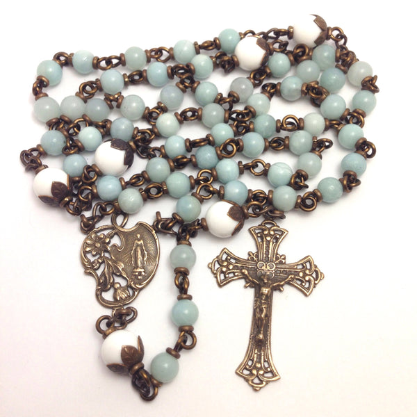Bronze Amazonite rosary