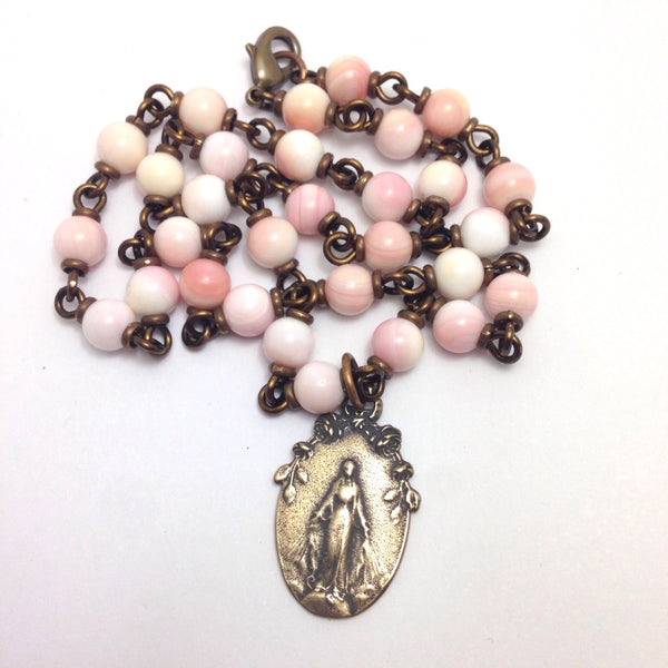 Bronze Miraculous Medal Necklace