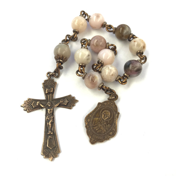 St. Gemma Galgani bronze pocket rosary