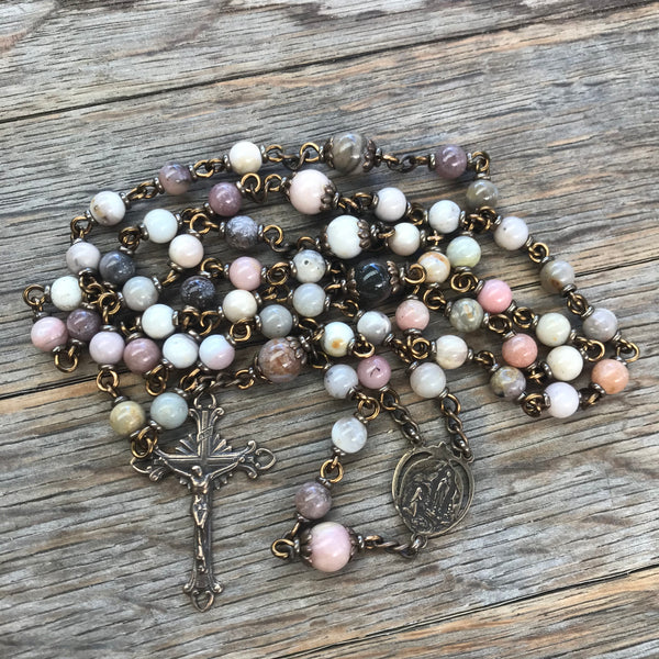 Our Lady of Lourdes / St. Bernadette Heirloom Rosary