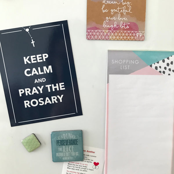 Keep Calm and Pray the Rosary Magnet