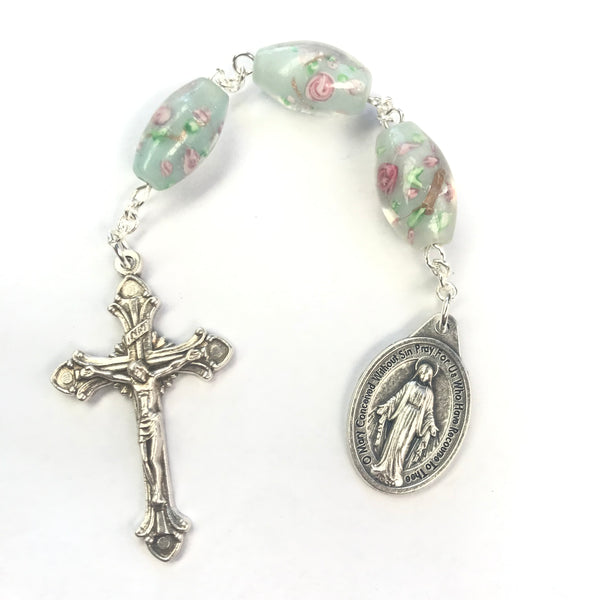 Three Hail Mary Chaplet - Floral 2