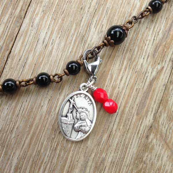 St. Rita Rosary Marker