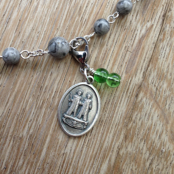 St. Damian / St. Cosmos Rosary Marker