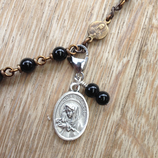Mater Dolorosa (Our Lady of Sorrows) Rosary Marker