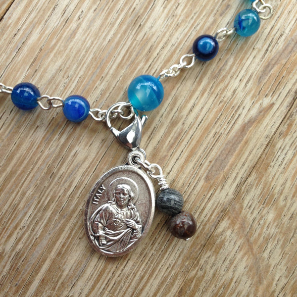 Our Lady of Carmel / Sacred Heart of Jesus Rosary Marker