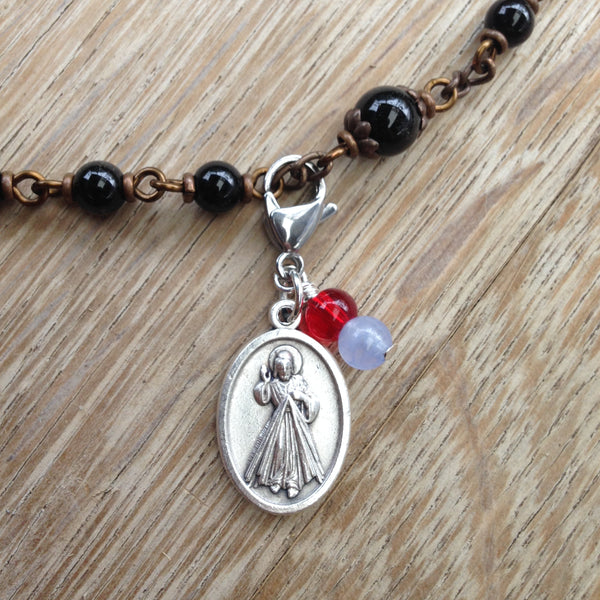 St. Faustina / Divine Mercy Rosary Marker