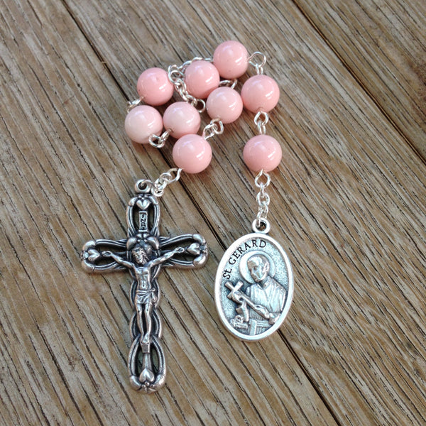 Pink St. Gerard chaplet