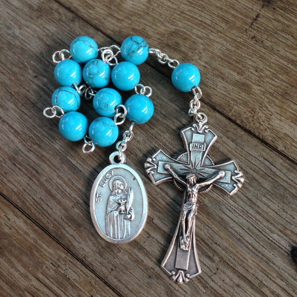 St. Lucy pocket rosary