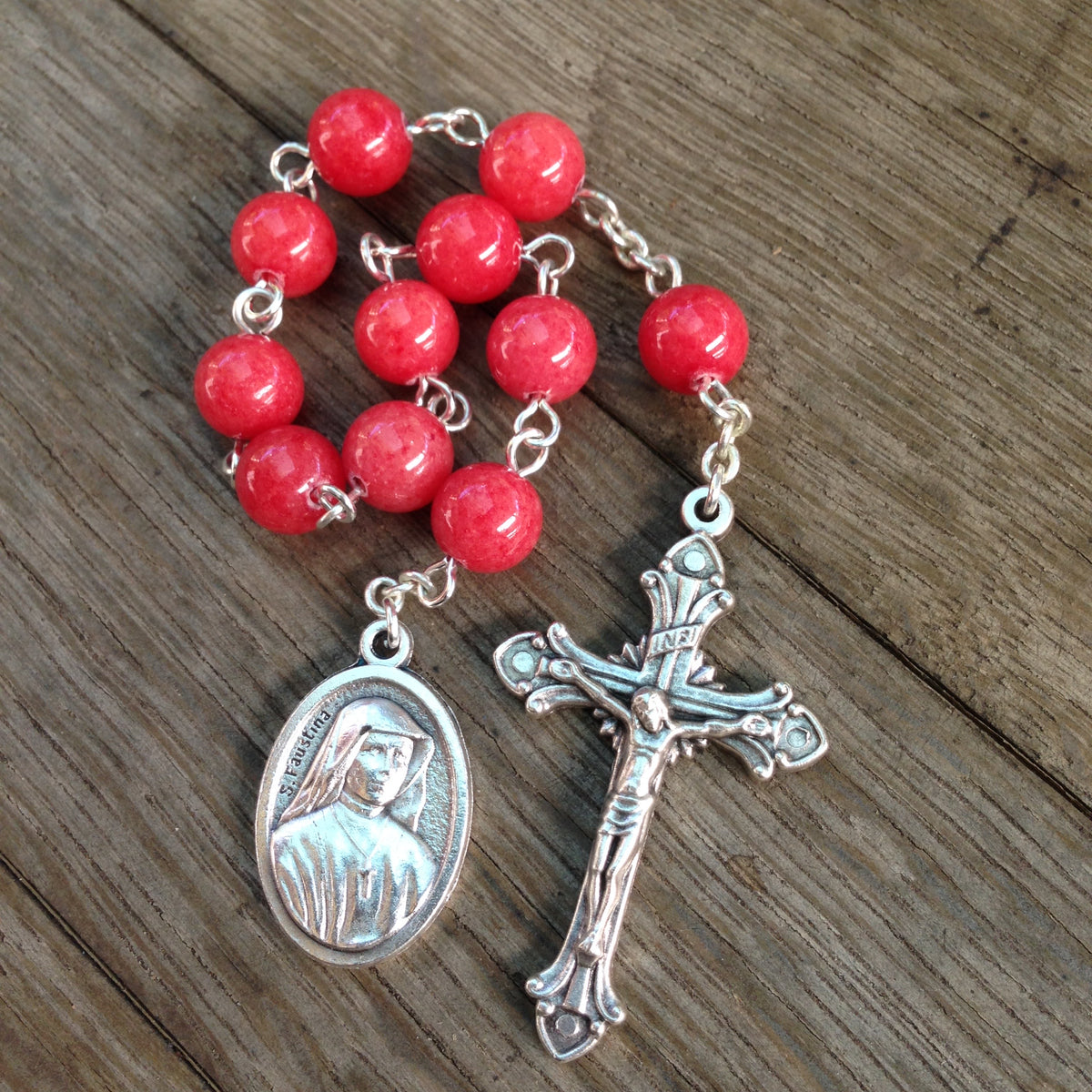 Divine Mercy Prayer Beads - Pocket-Sized 33-Bead Rosary - Unspoken Elements