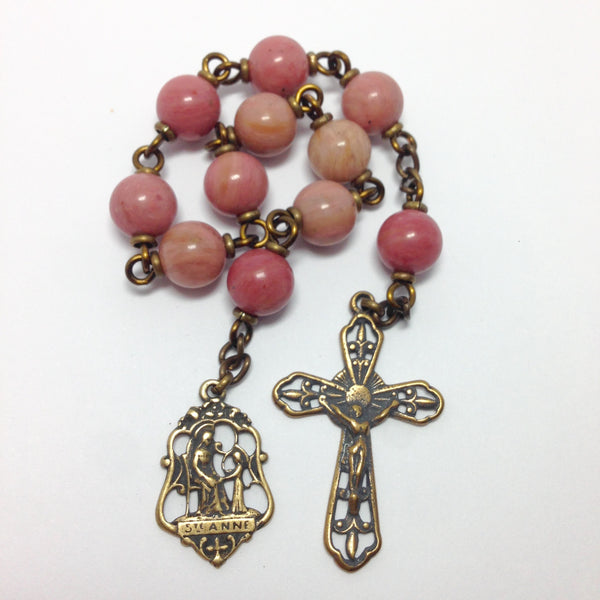 Bronze St. Anne pocket rosary