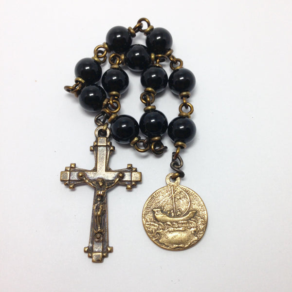 Bronze St. George pocket rosary