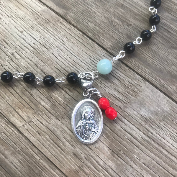 Immaculate Heart of Mary Rosary Marker
