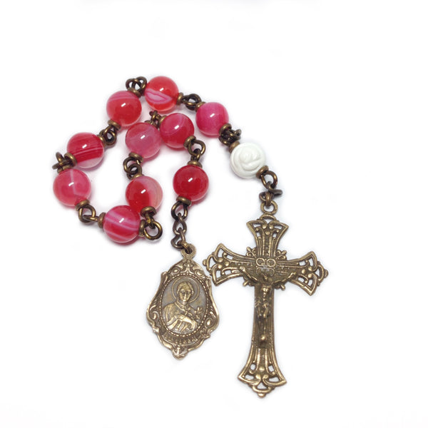 Bronze St. Gemma Galgani Pocket Rosary