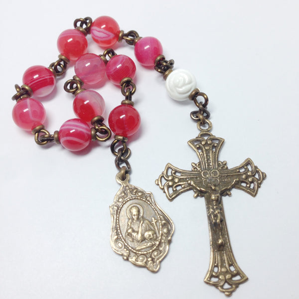 Bronze St. Gemma Galgani Pocket Rosary