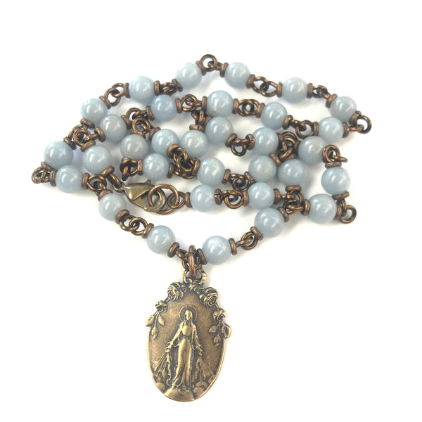 Bronze Miraculous Medal necklace