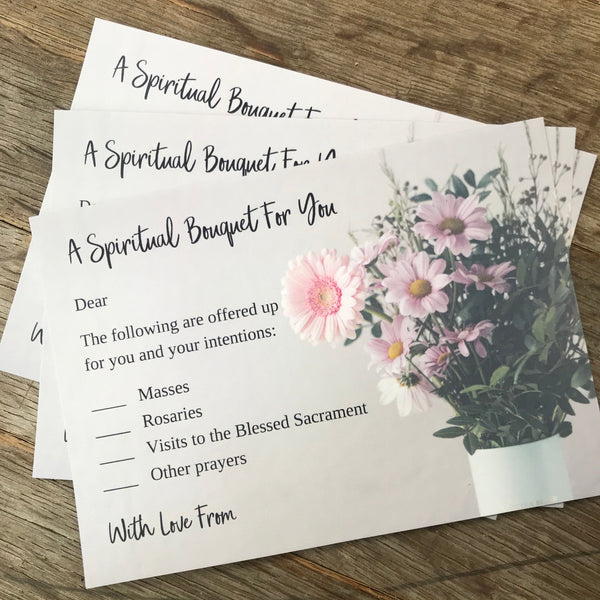 Spiritual Bouquet cards
