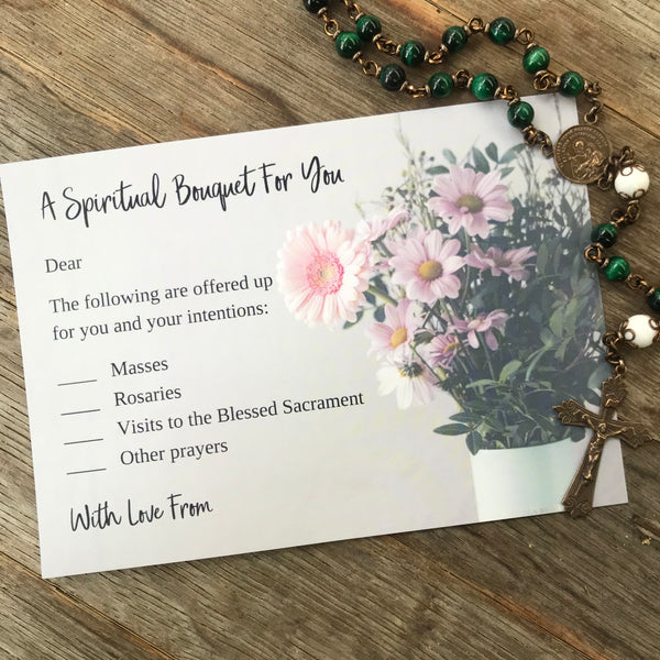 Spiritual Bouquet cards