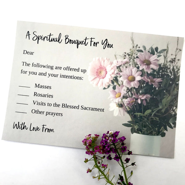 Spiritual Bouquet cards