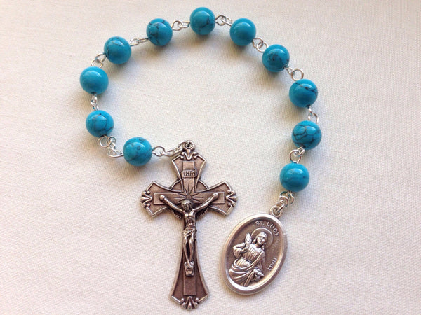 St. Lucy pocket rosary