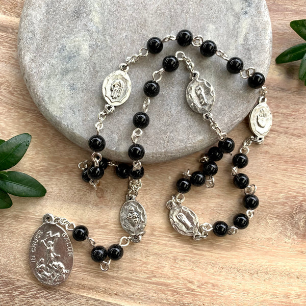 Chaplet of the Five Wounds - silver