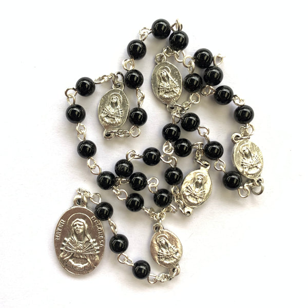 Chaplet of the Five Wounds - silver