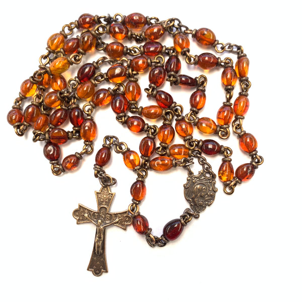 Natural Baltic Amber Heirloom Rosary