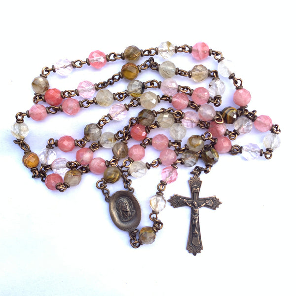 Fire Cherry Quartz Heirloom Rosary