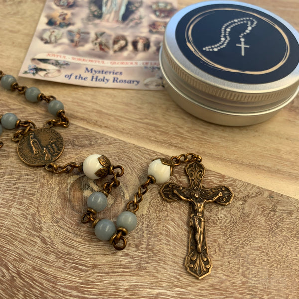 Rosary Tin - Compact and Durable Storage for Your Rosaries