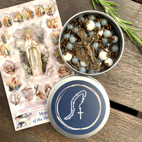 Rosary Tin - Compact and Durable Storage for Your Rosaries