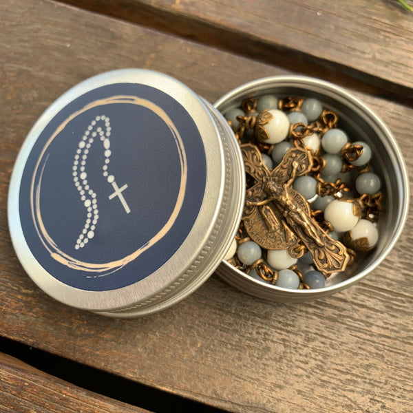 Rosary Tin - Compact and Durable Storage for Your Rosaries