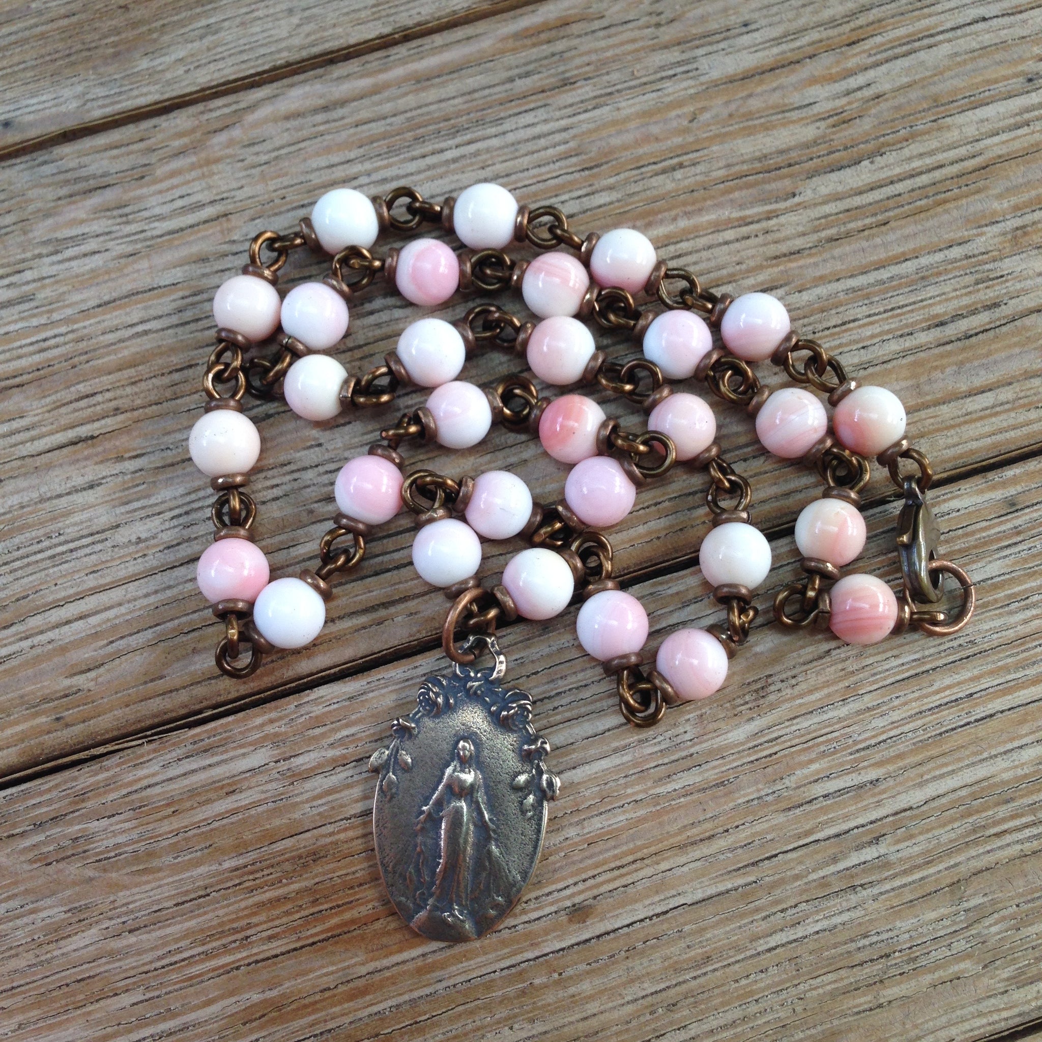 Bronze Miraculous Medal Necklace