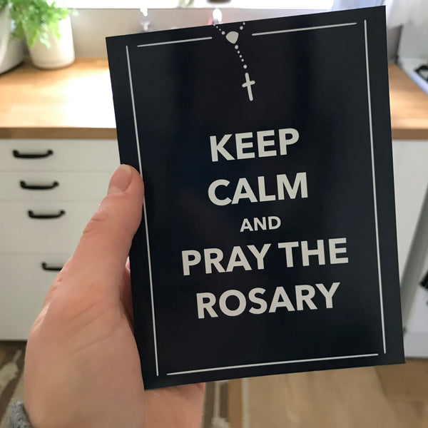 Keep Calm and Pray the Rosary Magnet