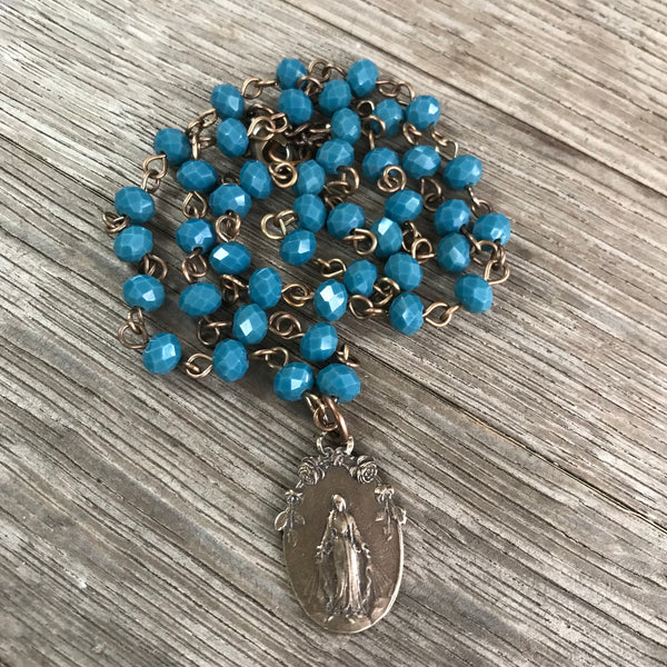 Bronze Miraculous Medal Necklace