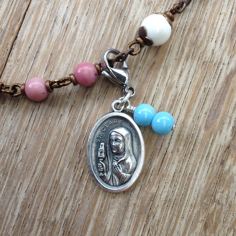 St. Clare of Assisi Rosary Marker