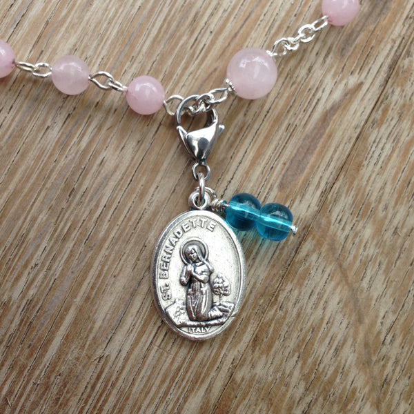 St. Bernadette / Our Lady of Lourdes Rosary Marker