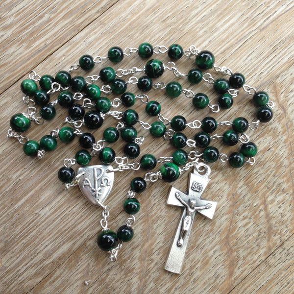 Green Pax Rosary