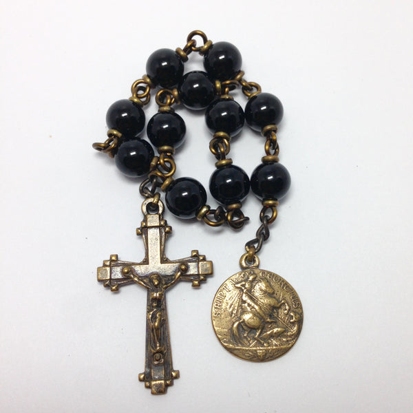 Bronze St. George pocket rosary