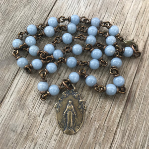 Bronze Miraculous Medal necklace