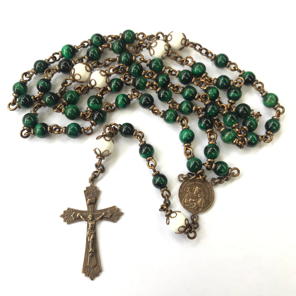 Green St. Joseph Heirloom Rosary