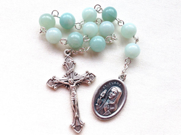 St Clare of Assisi pocket rosary