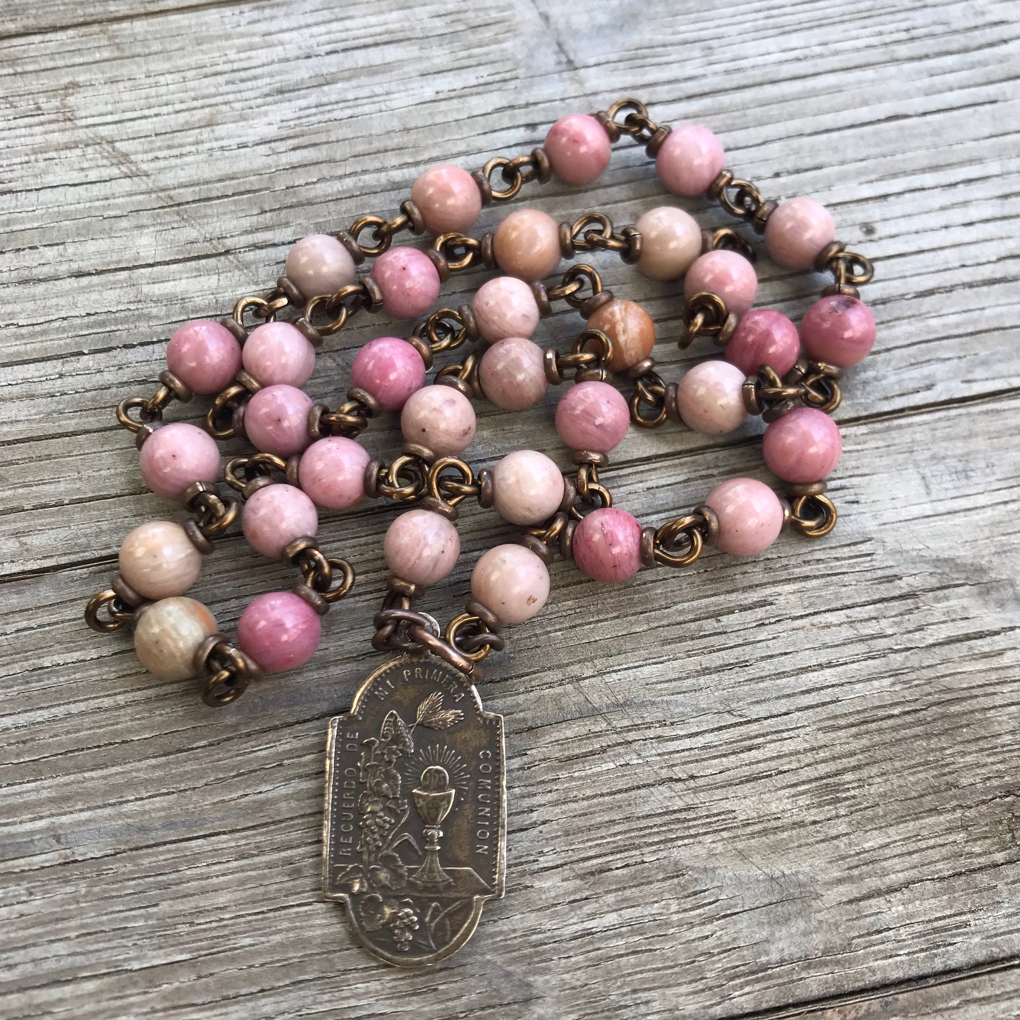 Bronze Blessed Sacrament Beads
